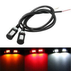 LED Motorcycle Car Lamp 12V 3SMD 5630 License Plate Screw Bolt Light