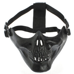 Mask Half Face Motorcycle Ski Skeleton Skull Adjustable Protect