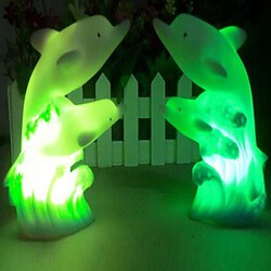 Double Colorful Led Dolphin Night Light Coway