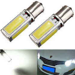 Turn Signal HID White 4W LED Bulb 1156 BA15S P21W COB Reverse DC