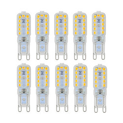 10 Pcs Light G9 Led Warm Smd 6w