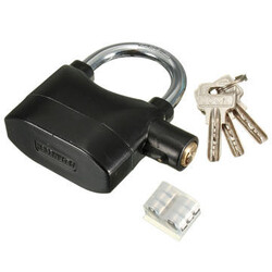 Siren Garage Alarm Lock Metal Security Motor Bike Bike PadLock Sensor