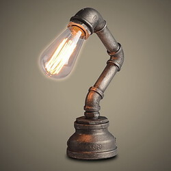 Retro Novelty Desk Lamp Metal Painting Ecolight Table Lamps Industrial