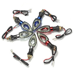 12V 2X Universal Motorcycle LEDs Turn Light Indicator Lamp