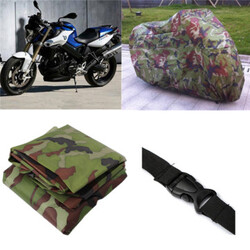 Motorcycle Bike Camouflage UV Protector XXL Outdoor Rain Dust Cover