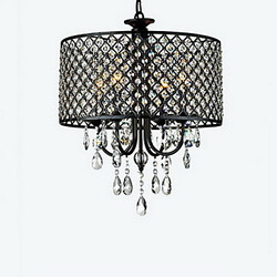 Feature For Crystal Metal Dining Room Hallway Traditional/classic Bedroom Chrome Chandelier