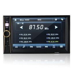 Touch Screen MP5 Player Mirror Inch 2 Din Bluetooth Car Stereo Rear Camera FM Link