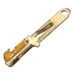 Spade Male 2.8mm Crimp 2 Way Terminal Connector Motorcycle Brass