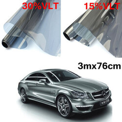 Mirror 3mx76cm Car Auto Silver Roll LVT Window Glass Tint Film Tinting