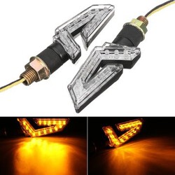 Blinker Universal Motorcycle Running Lamp LED Turn Signal Indicator Pair 12V