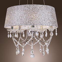 Drum Feature For Crystal Metal Bedroom Chandelier Electroplated Modern/contemporary Dining Room