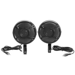 Speaker AMPLIFIER Motorcycle Bike Music Inch Black Horn Pair Waterproof