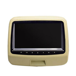 9 Inch Monitors Car Headrest Beige Screen DVD HD Digital Display