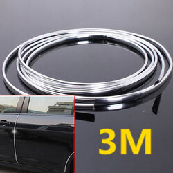 Moulding Trim Car Door Edge Strip Chrome Scratch Protector