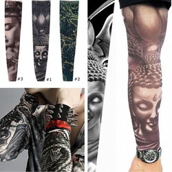Cycling Outdoor Tattoo Sleeves Sports Motor Bike Riding Arm Stockings Sunscreen